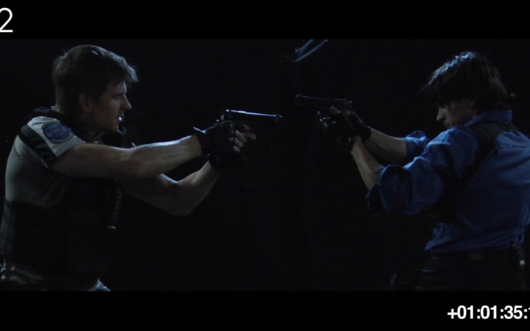 [图]Resident Evil 6 - Chris VS Leon (Live Action)生化危机6游戏特技演员预演