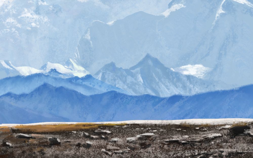 色彩打卡| 雪山