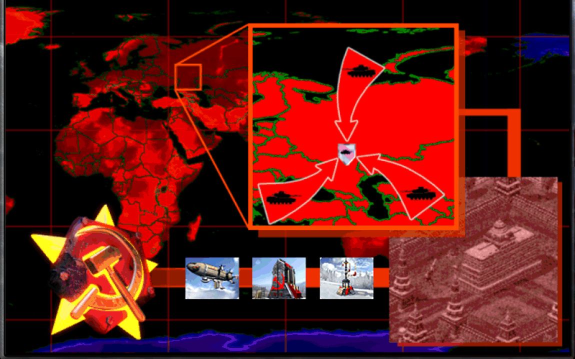 红警2原版苏联任务11-红色革命(反向任务mod版本)
