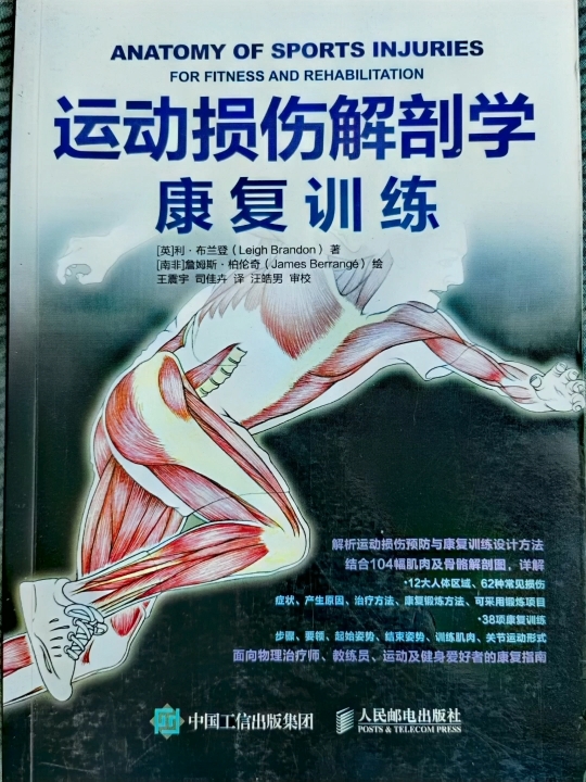 《运动损伤解剖学康复训练》本书通过图片和文字剖析了常见的运动损伤,以及发生损伤时如何通过有效的康复训练进行恢复.哔哩哔哩bilibili