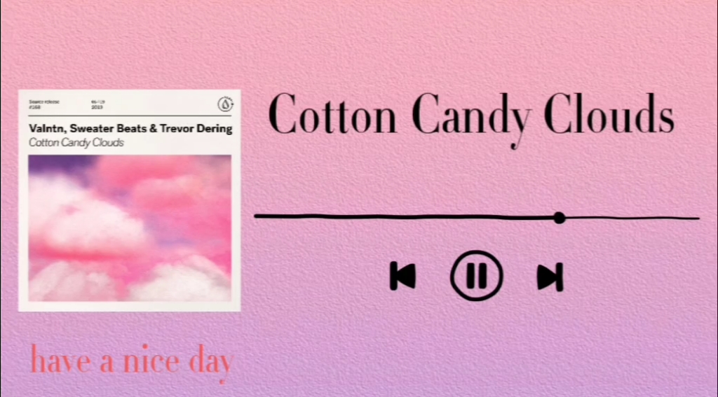 音乐推荐【Cotton Candy Clouds】