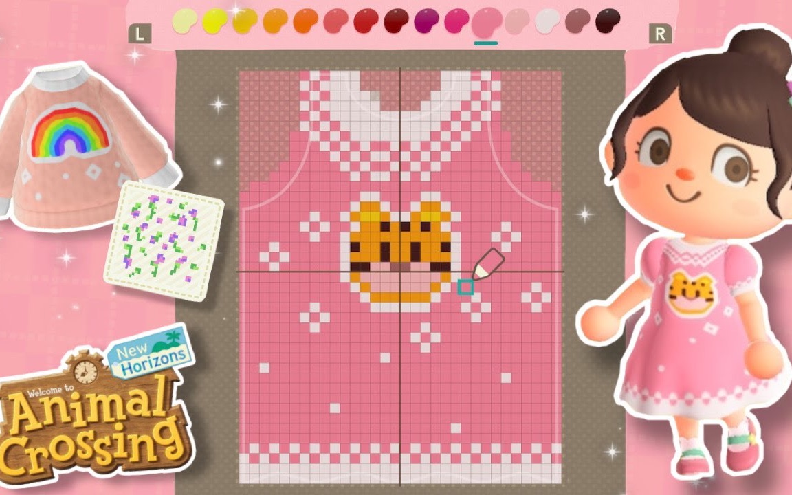 动森博主tiger的第一个大师级手绘设计小裙子09creatingmyfirstpro