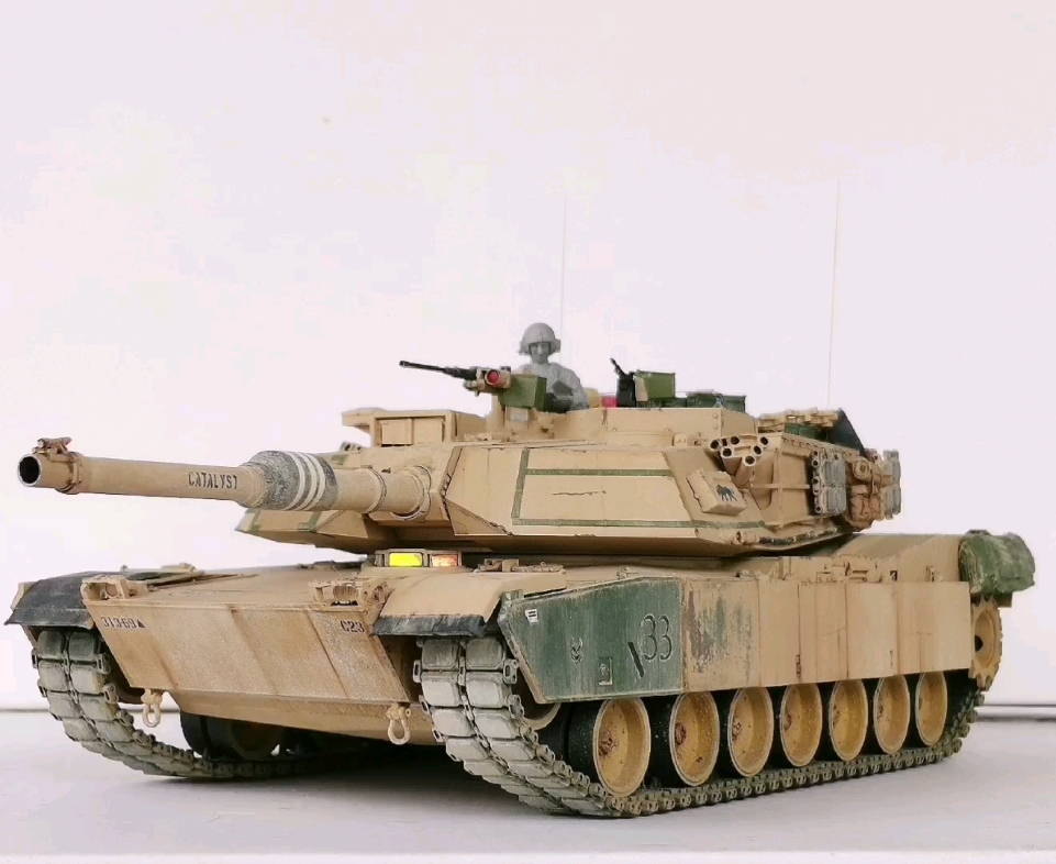 【模型制作】m1a2模型成品展示1/35麦田m1a1