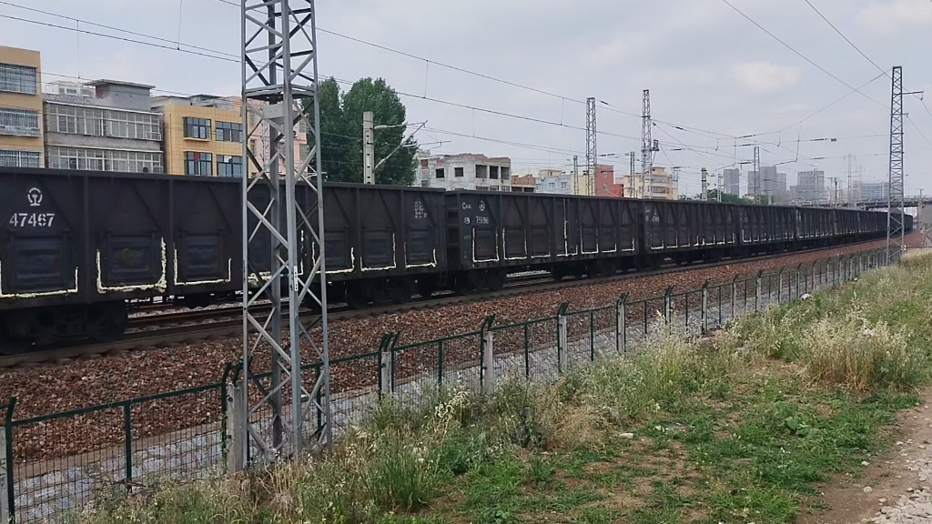 焦柳铁路-南阳市区拍货列4