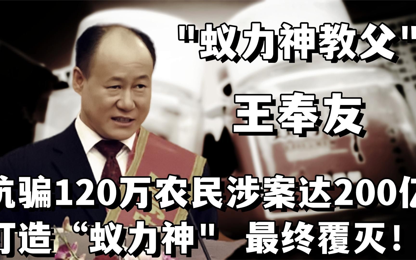 王奉友:曾坑骗120万农民涉案达200亿,打造“蚁力神”,最终覆灭哔哩哔哩bilibili