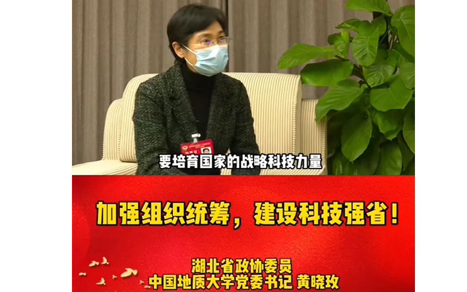 湖北省两会:中国地质大学(武汉)党委书记黄晓玫:加强组织统筹,建设科技强省哔哩哔哩bilibili