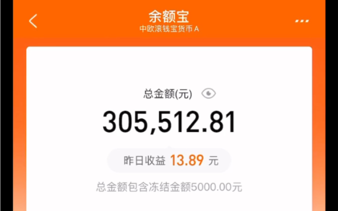 快来看看如果在支付宝余额宝里存30万每天的利息是多少!哔哩哔哩bilibili