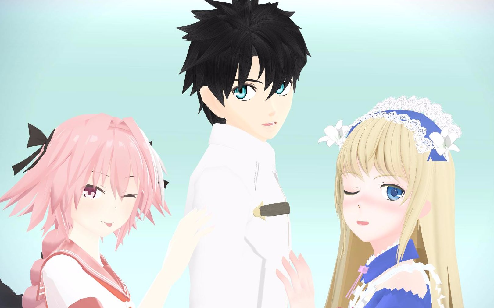 【fate/mmd】咕哒男与阿福与迪昂的恋爱乃混沌之奴隶也_哔哩哔哩 (゜