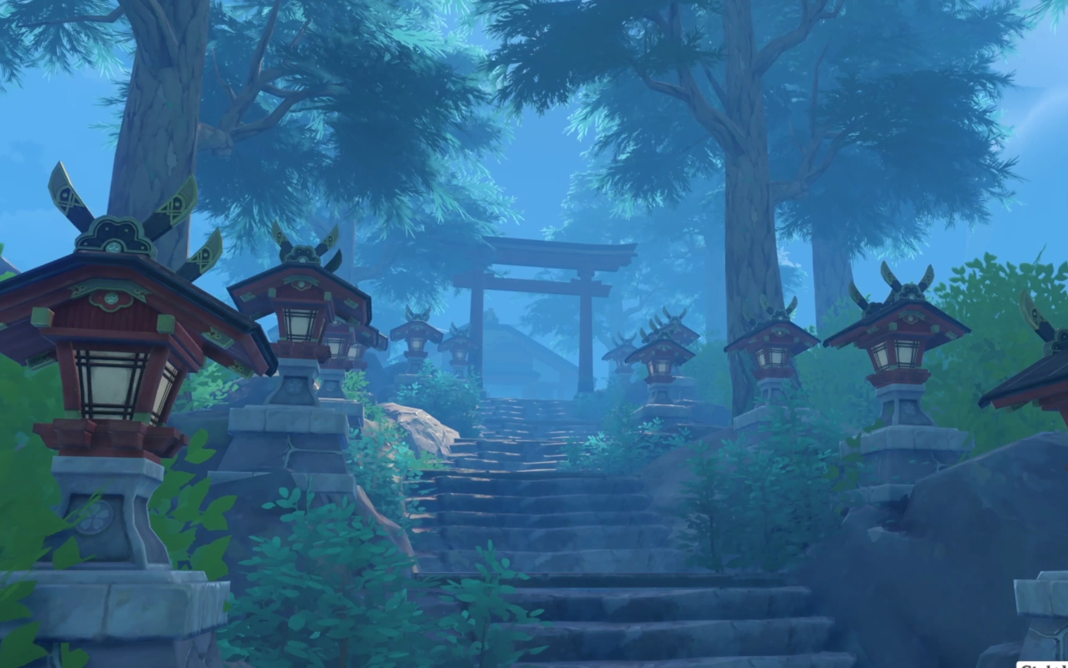 【原神 尘歌壶】上色见熊野座神社