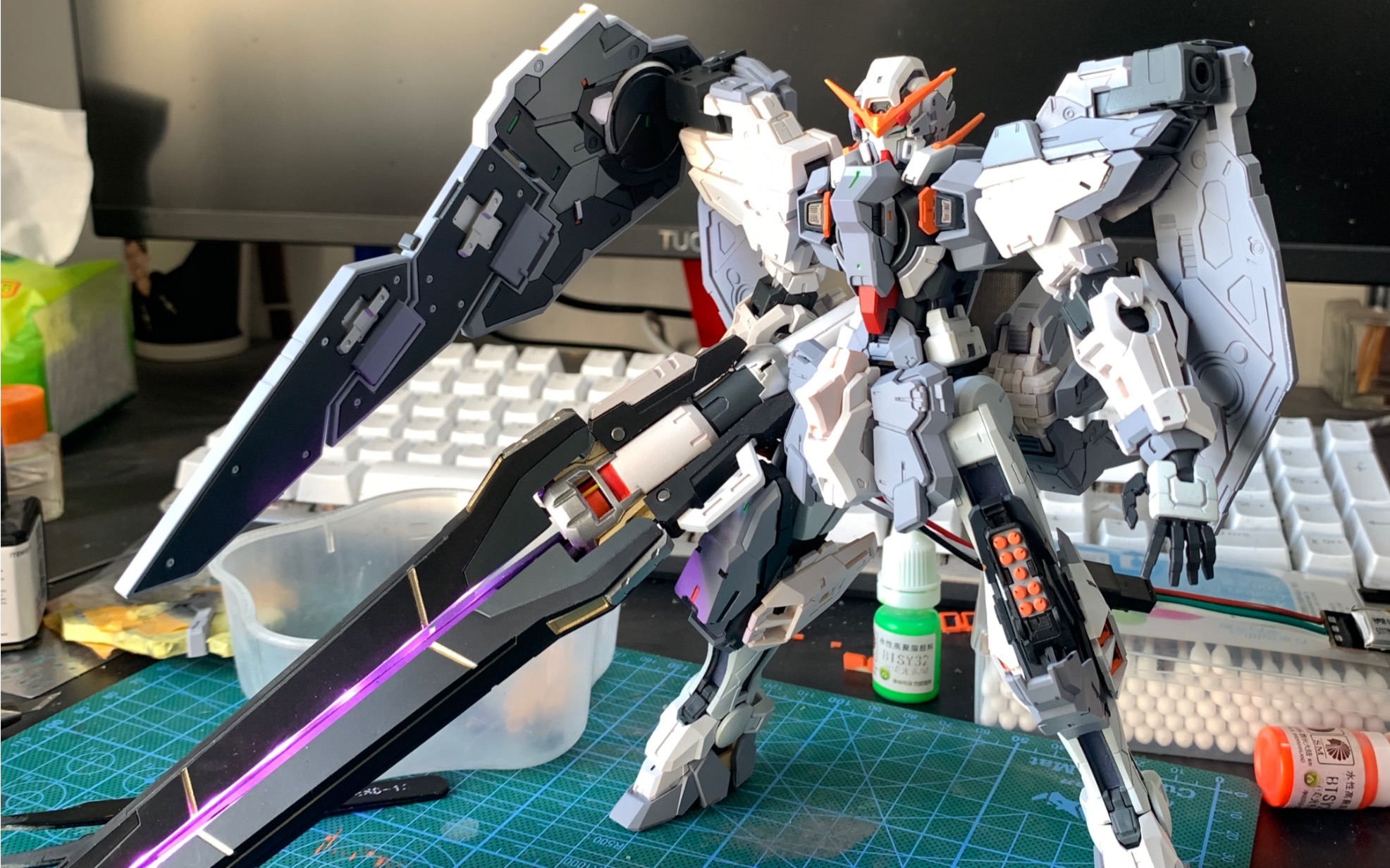 财喵喵力天使gk改件 改色 制作中_哔哩哔哩_bilibili