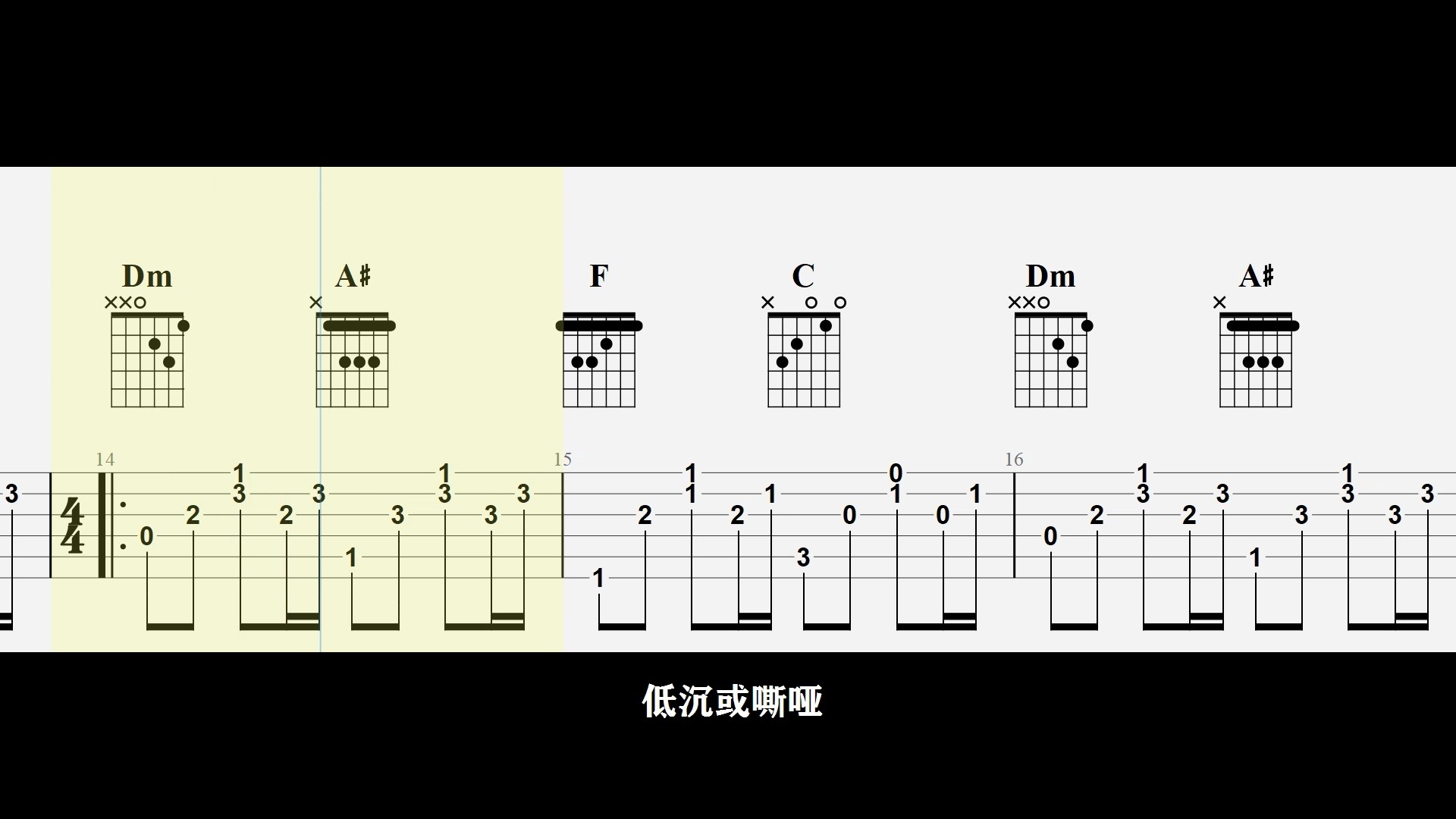 [图]吉星出租《暮色回响》吉他弹唱谱