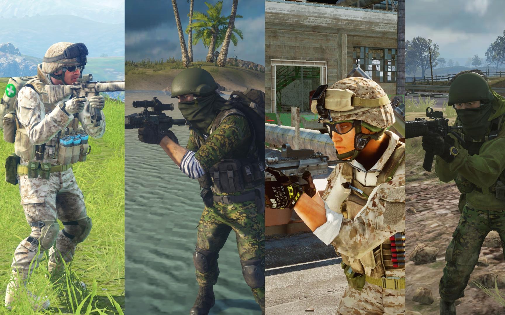 [vu]战地3美俄军新人物服饰展示