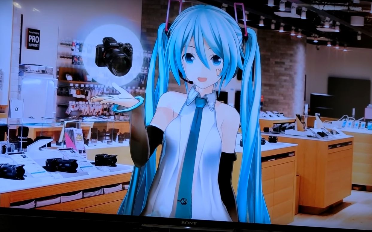 初音未来索尼札幌店店头导购哔哩哔哩bilibili