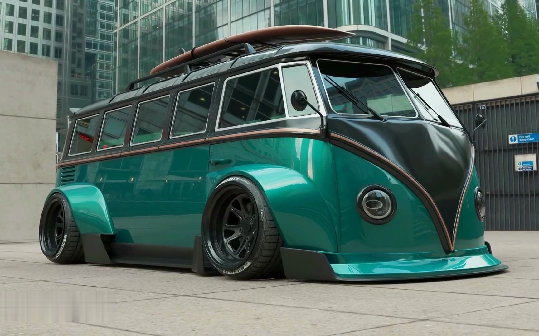 大众kombi梦幻小巴士宽体改装_哔哩哔哩_bilibili