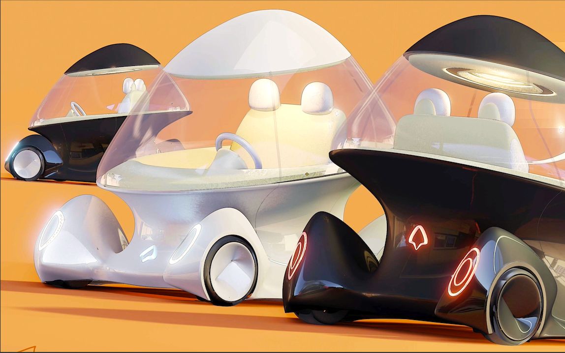 【blender】蘑菇车/产品设计流程教程