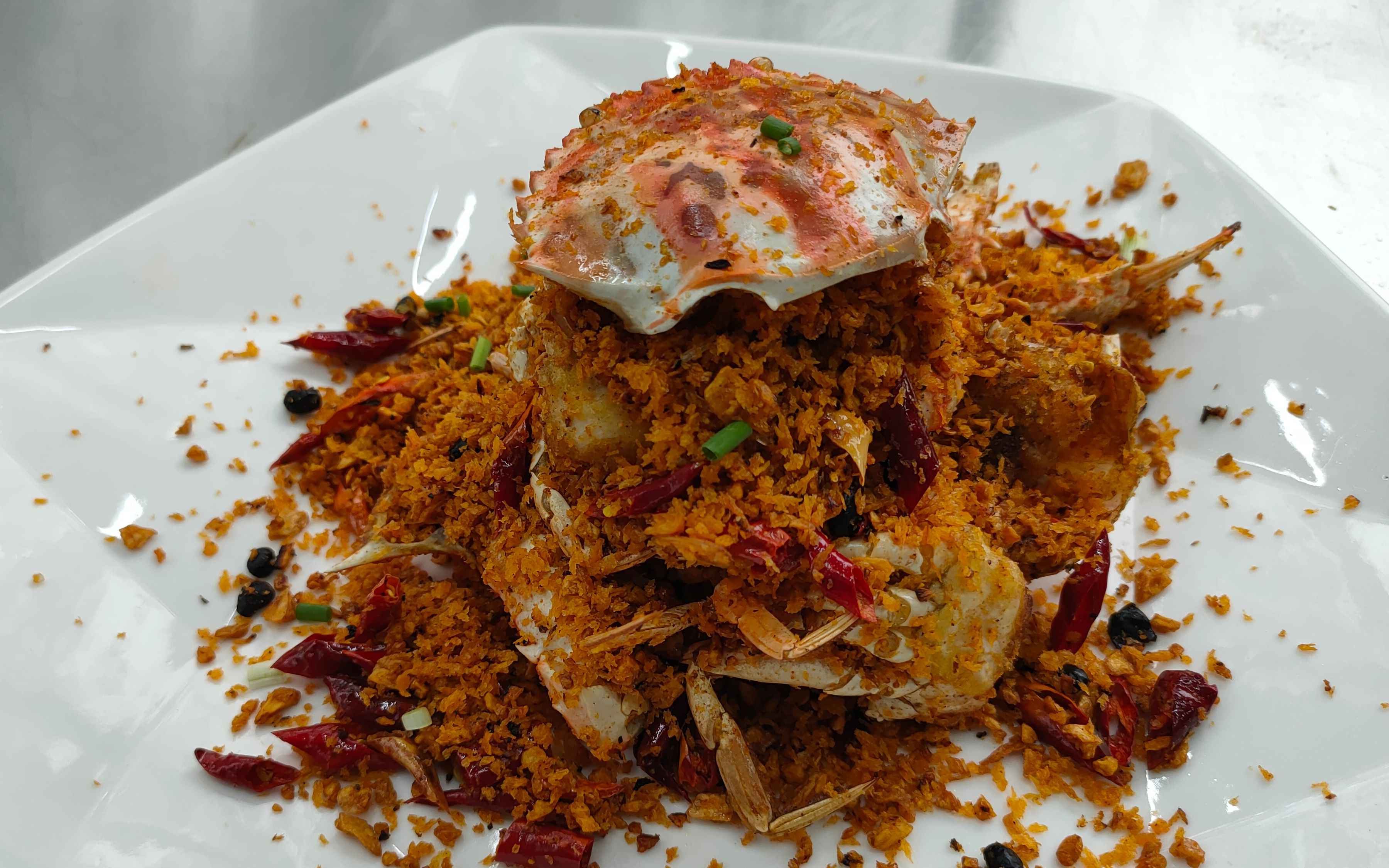 广东大厨教你经典粤菜"避风塘炒螃蟹"全集详细教程