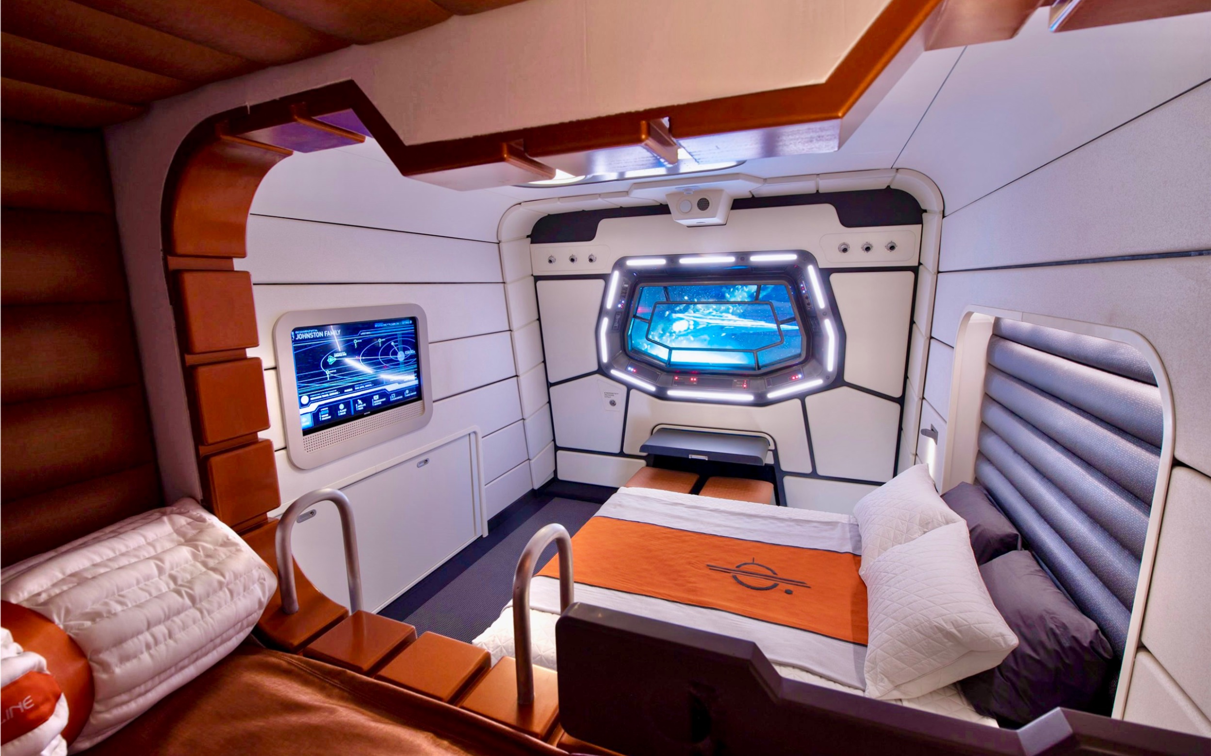 【星球大战:银河巡洋舰】拥有太空景致的飞船舱!星战酒店房间一览