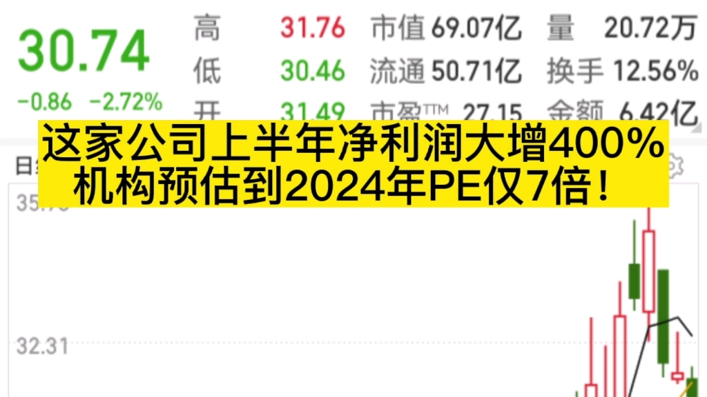 锂电池+磷化工!这家公司上半年净利预计大增超400%,分析师预估后年PE仅7倍哔哩哔哩bilibili