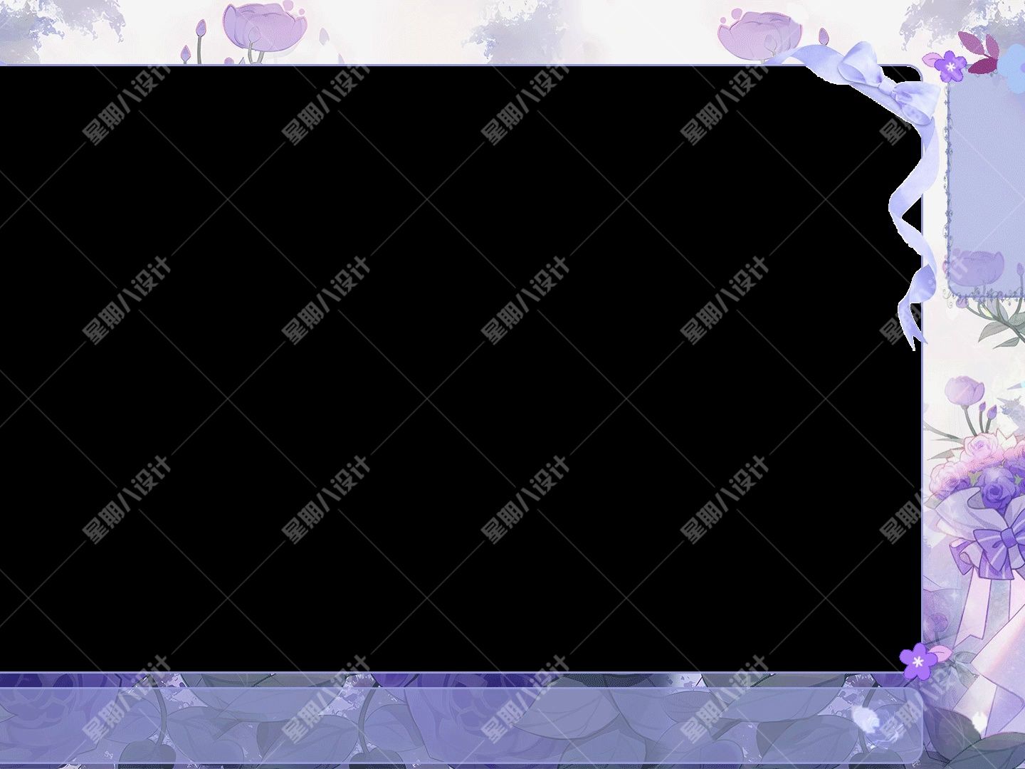 【直播间背景边框】二次元动漫人物少女