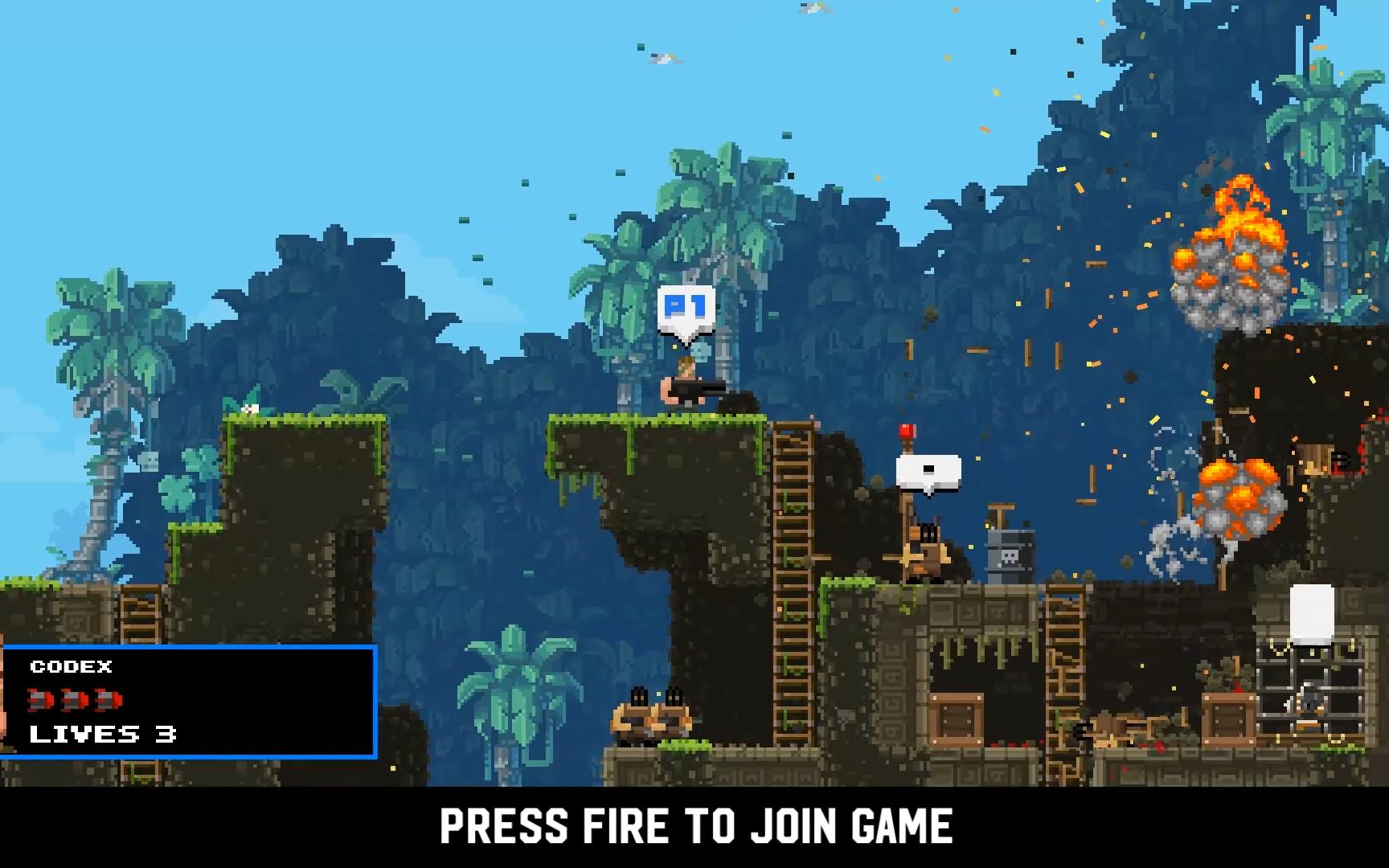 武装原型试玩爽快的像素风横版射击游戏各路硬汉轮番登场