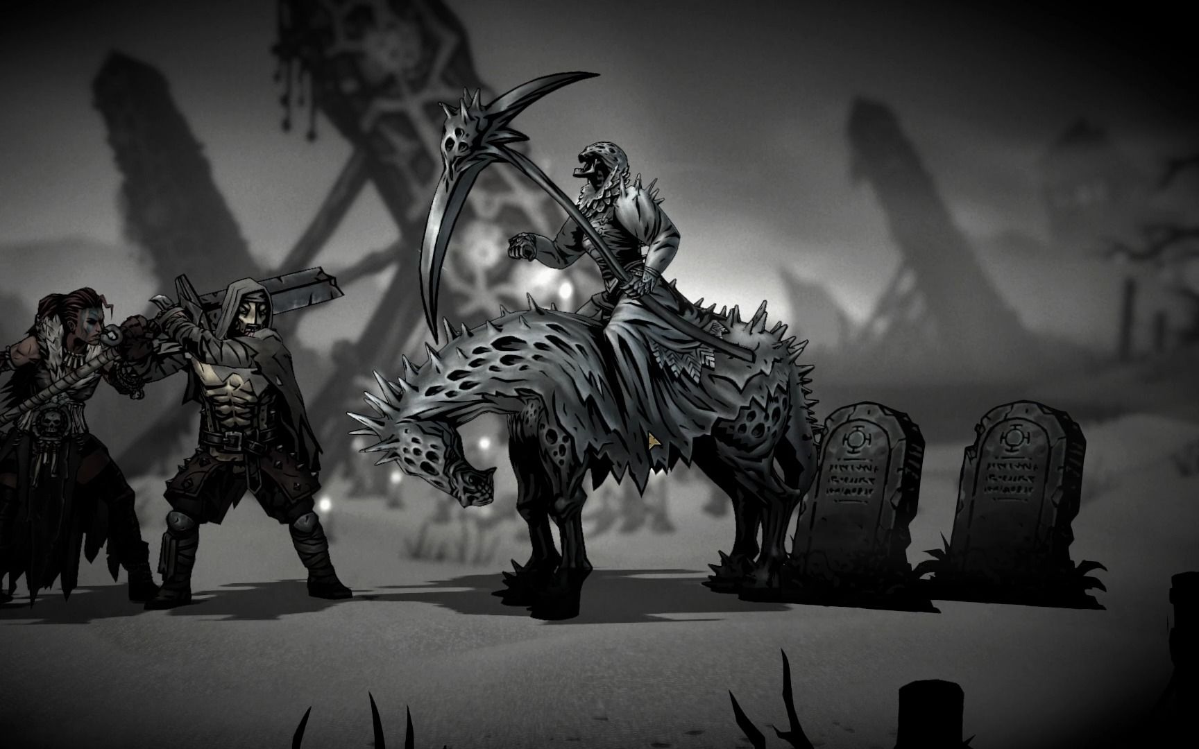 暗黑地牢2 偶遇死神,好险没给我麻风面具打掉