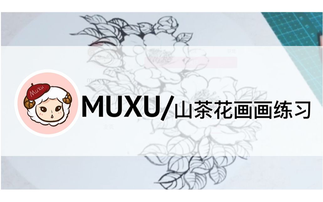 【MUXU】山茶花画画练习哔哩哔哩bilibili