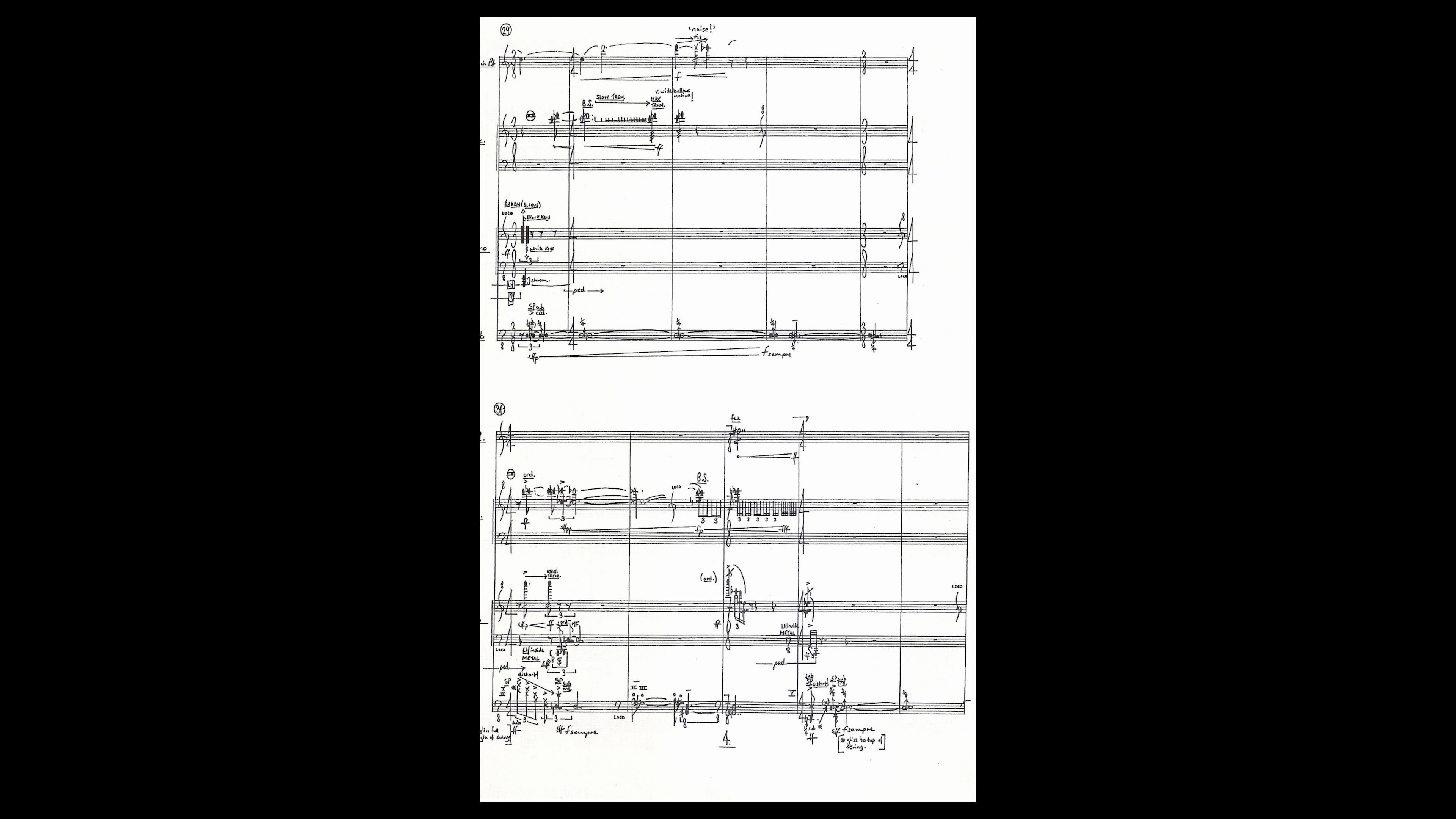 [图]【Score-桑德斯】Rebecca Saunders - 【四重奏】Quartet