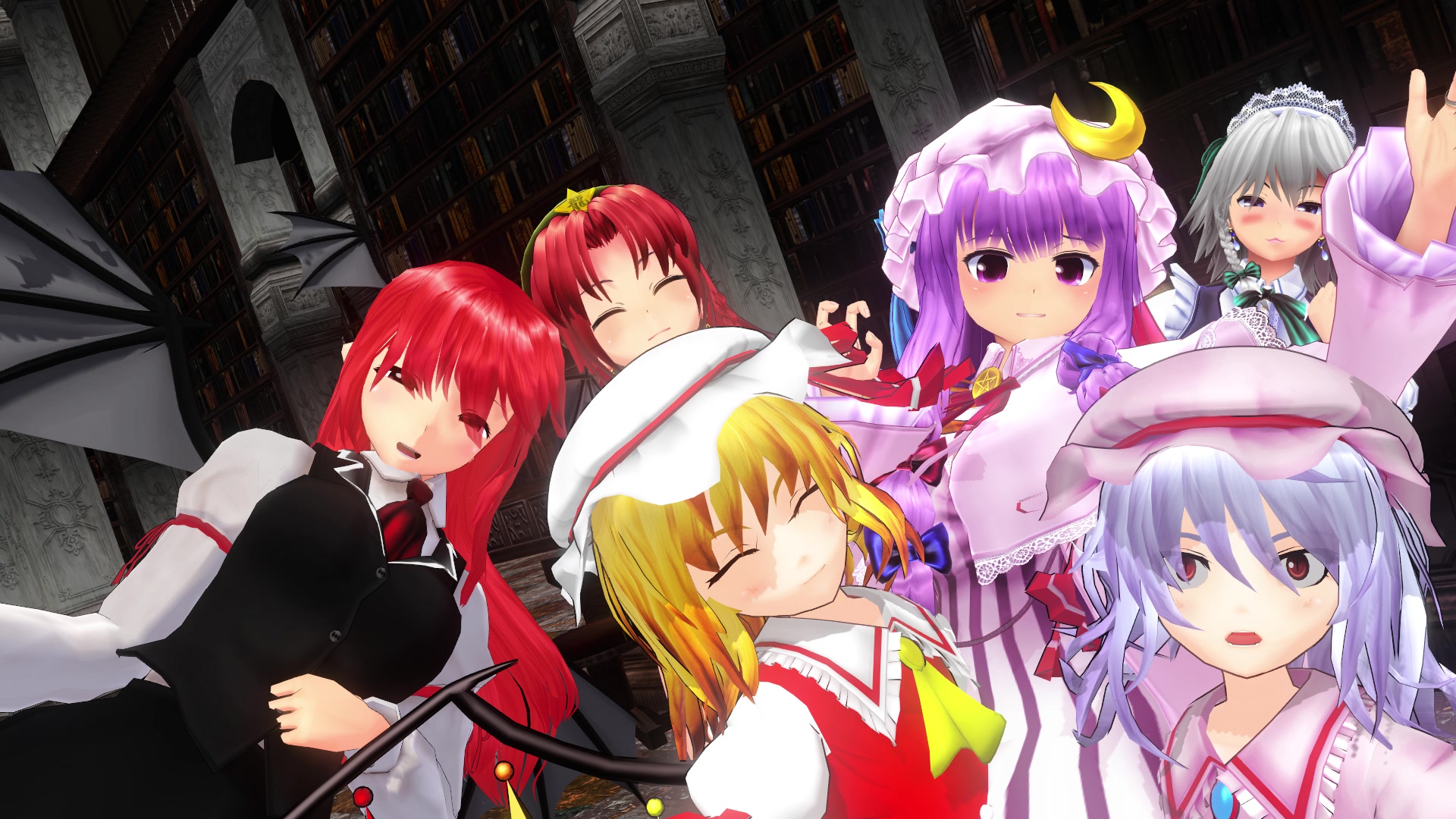 【东方mmd短片】红魔馆的自拍日【东方mmd】