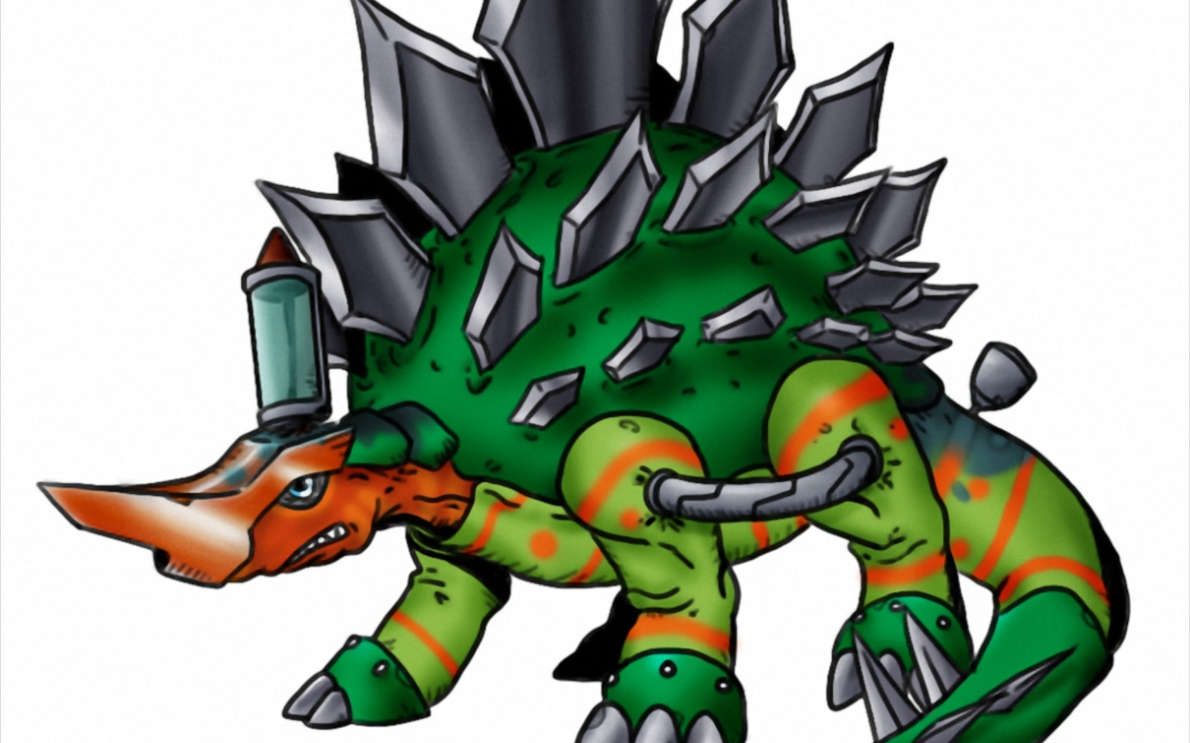 《vc像素画(vc pixelart)》数码宝贝图鉴.番外17:生化剑龙兽