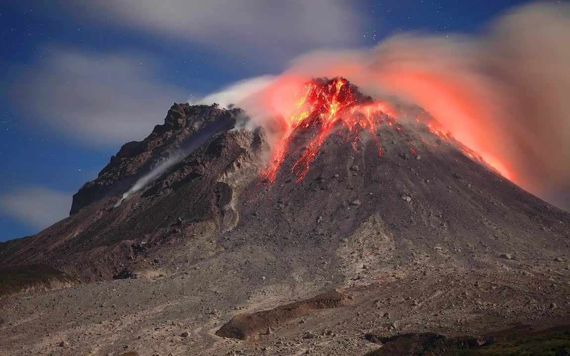 自然奇观加拿大的活火山
