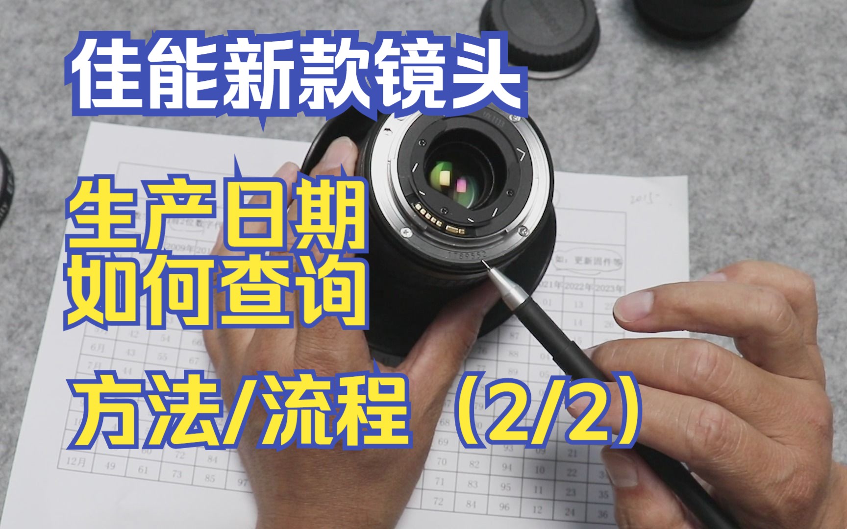 佳能新款镜头生产日期如何查询?机身编号/序列号里都有 新手二手镜头购买指南 二手镜头验机流程?二手镜头怎么检查?二手镜头如何开箱?验机方法流程...