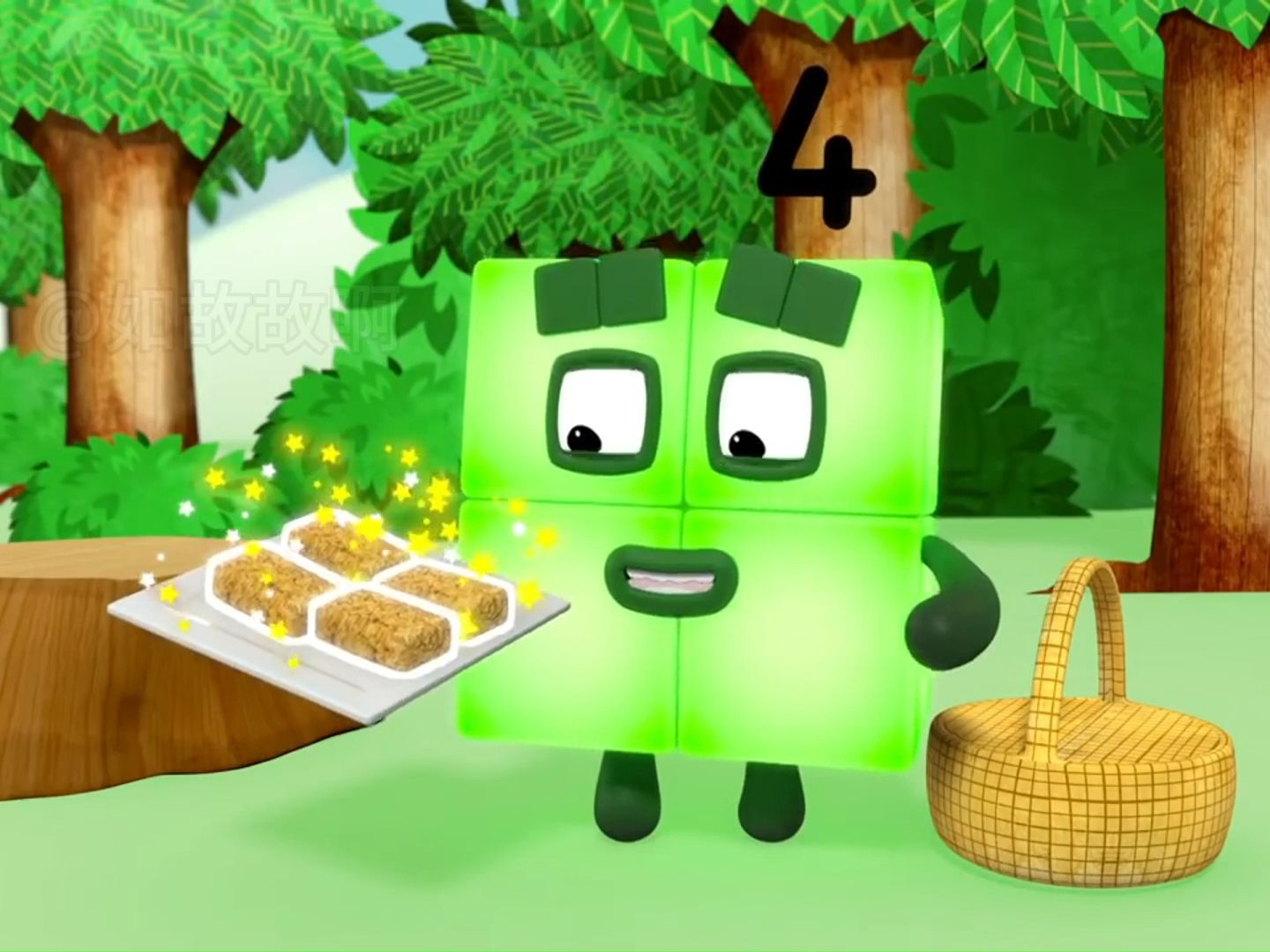 [图]【Numberblocks】数字积木 S01E10 How to Count 小心丛林怪物出没，数一数还剩多少饼干?