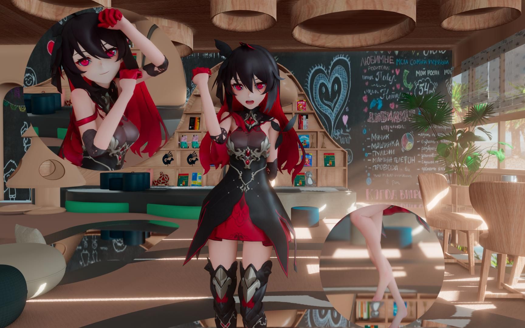 崩坏三mmd魇夜星渊奶希girls的一天表版