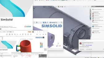 Altair.SimSolid.v2024非网格化CAE软件最新中文版及SW2024.3.1连接展示！ 剪辑快 上传不易 请您理解 欢迎转发 非诚勿扰！