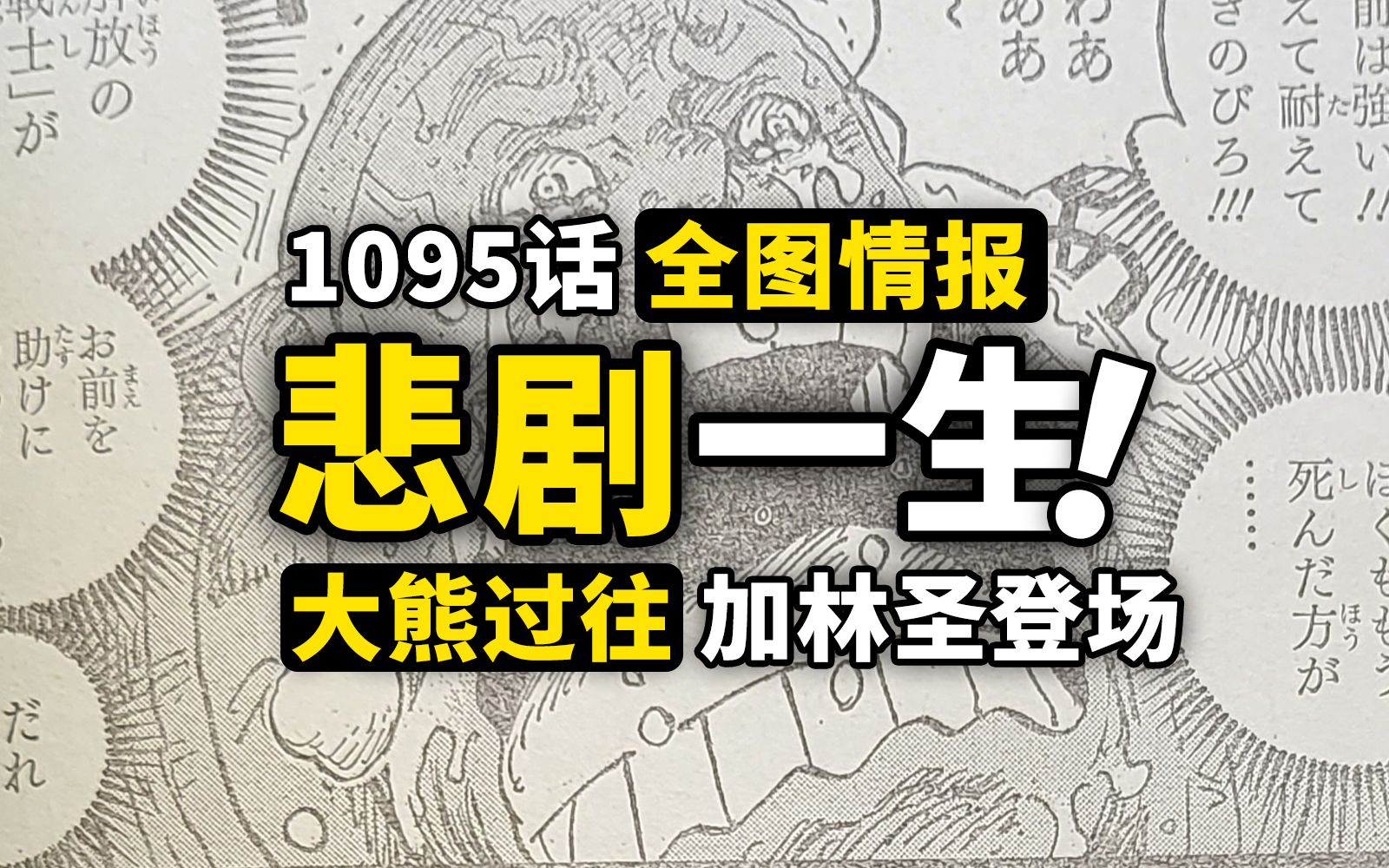 海贼王1095话全图情报!大熊悲惨的过去完整揭露!萨坦圣的能力几乎无解?最让人血压升高的一话!哔哩哔哩bilibili