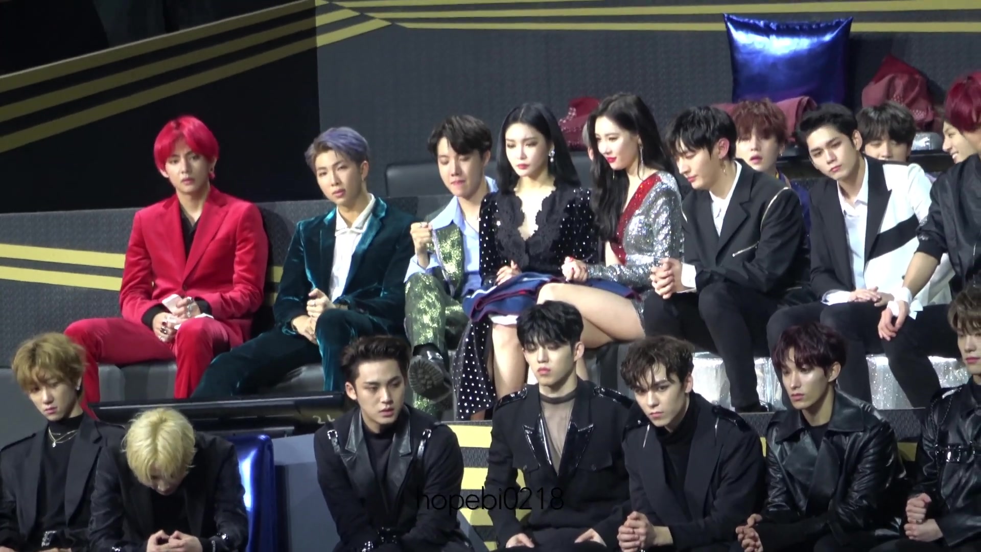 bts看twice获奖感言反应 @2018 mama in 香港