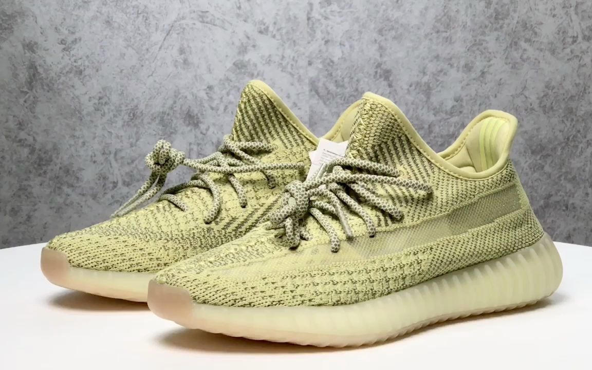 yeezy 350 v2 fv3255 脏黄满天星 反光版