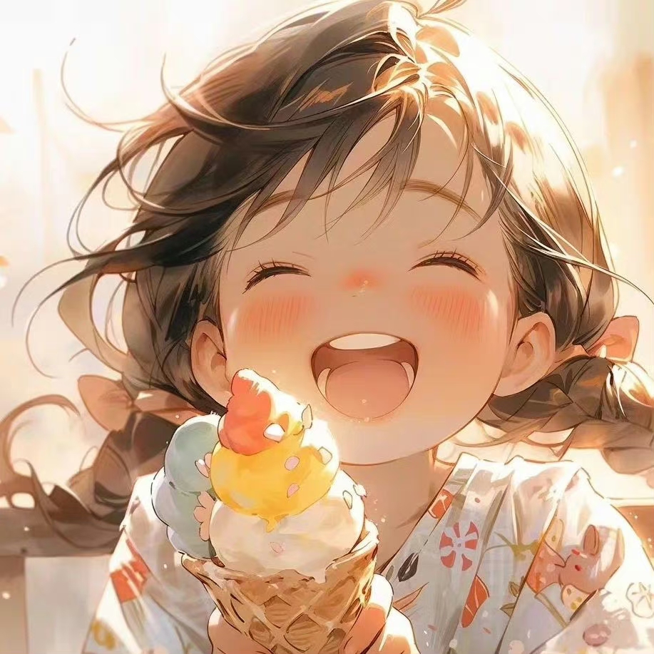 爱吃冰淇淋的小女孩