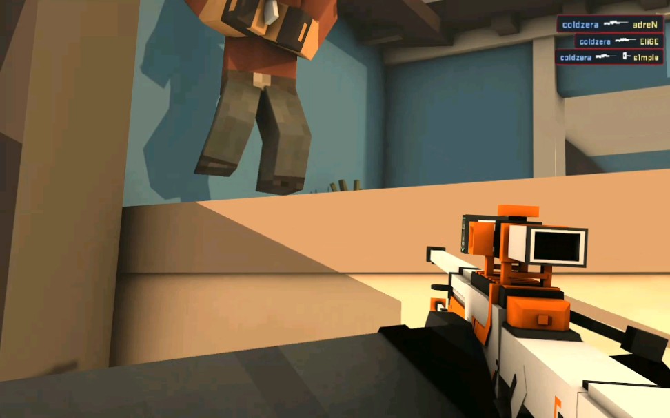 mc动画还原(csgo名场面冷神跳狙)!