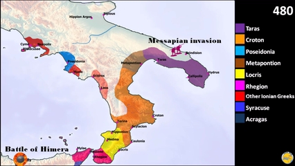 [图]【历史地图】古希腊南意大利殖民城邦版图变迁(-800～-272)