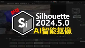 中文版BorisFX Silhouette 2024.5抠像神器， 一键AI智能快速抠像新功能操作演示 (支持ae pr 达芬奇 Nuke为插件使用)
