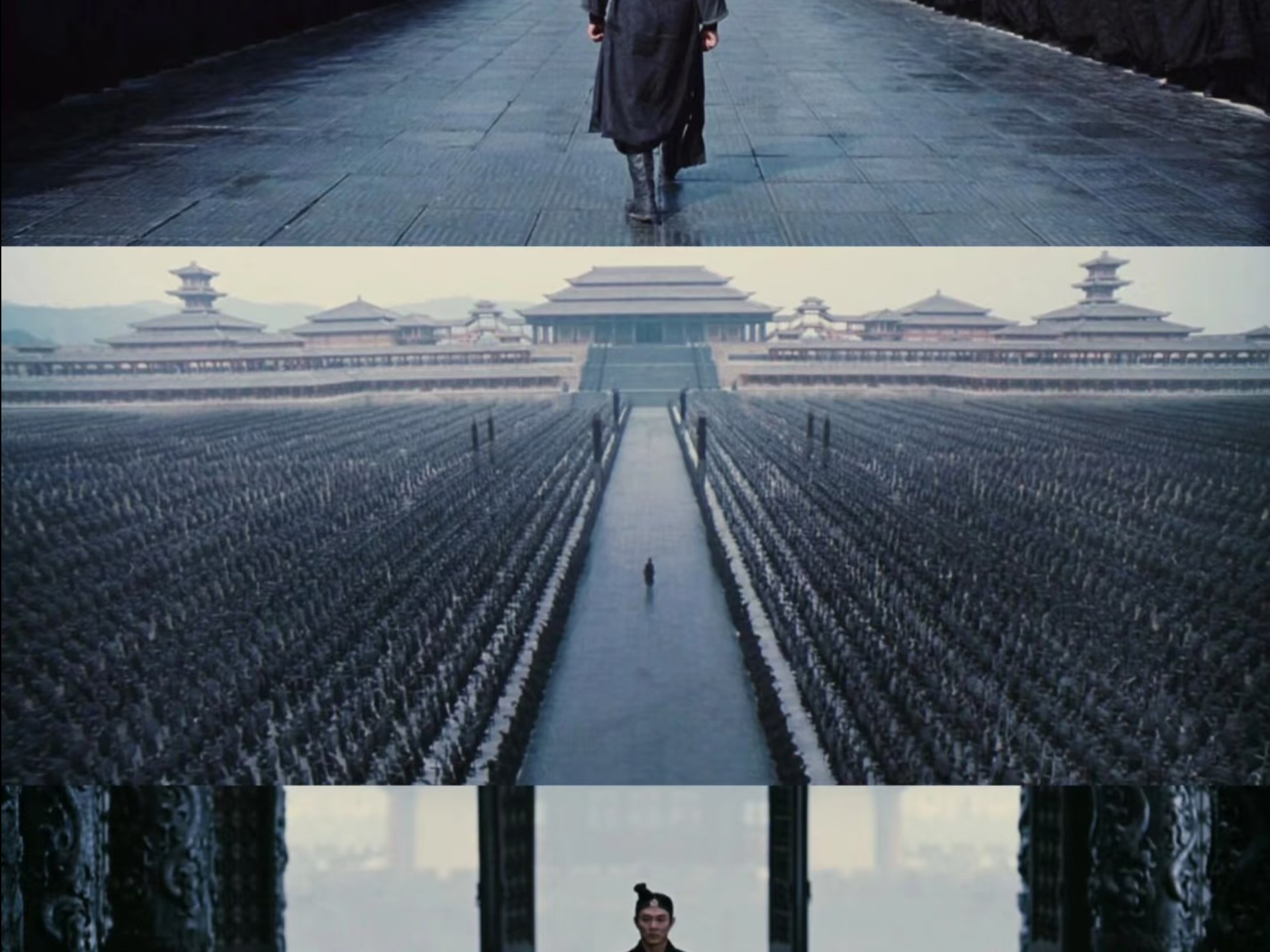 无名与长空在棋馆雨中对决的隐喻