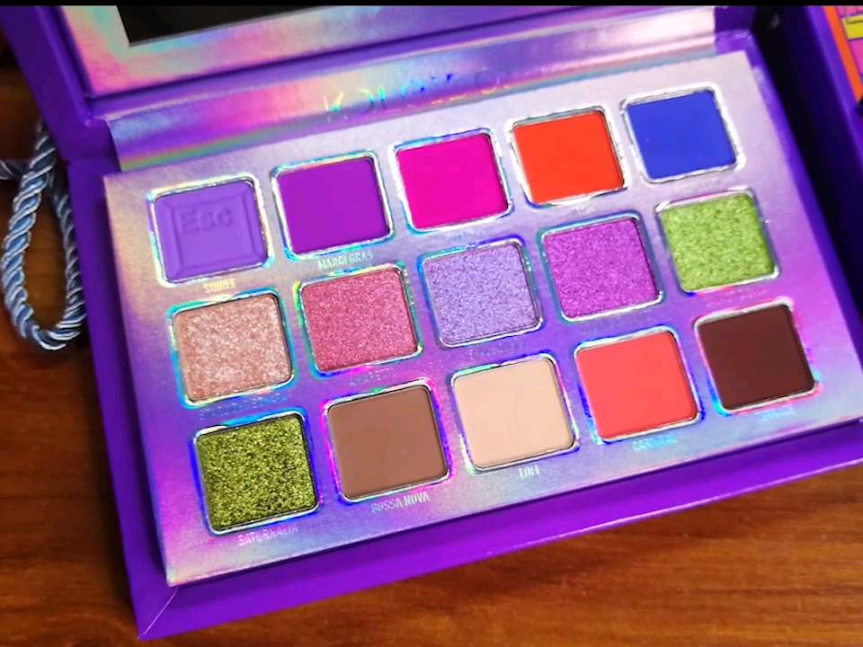 kaleidos万花镜15色逃生舱眼影盘试色 妆容