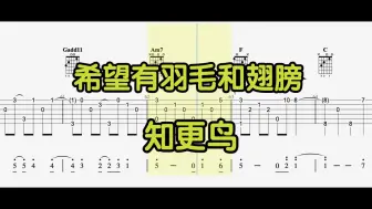 Download Video: 【吉他独奏】希望有羽毛和翅膀（知更鸟）