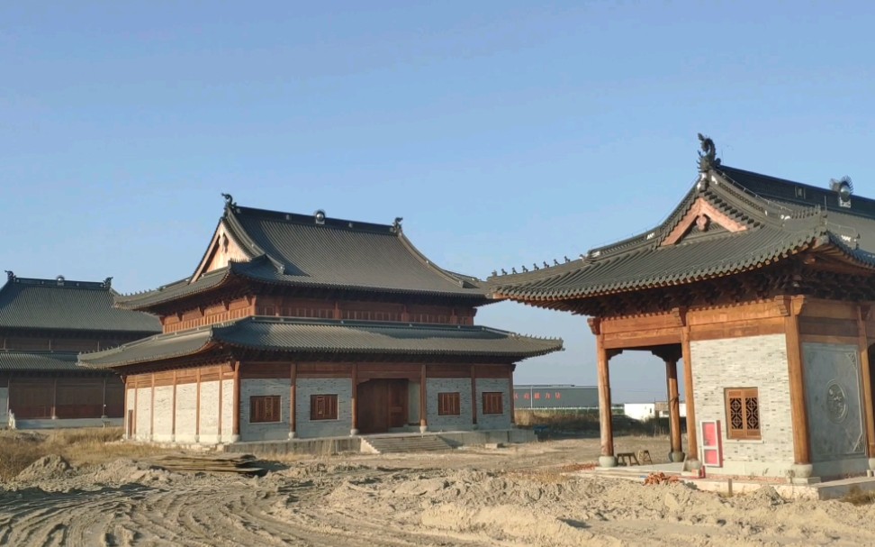 前湾新区滨海新城——万嵩寺打卡_哔哩哔哩 (゜-゜)つロ 干杯~-bili