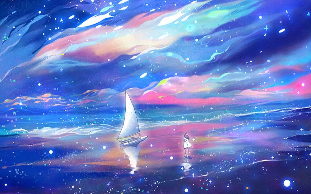 一沙雕脑抽用ppt给歌曲配字幕【星辰大海】_哔哩哔哩 (゜-゜)つロ