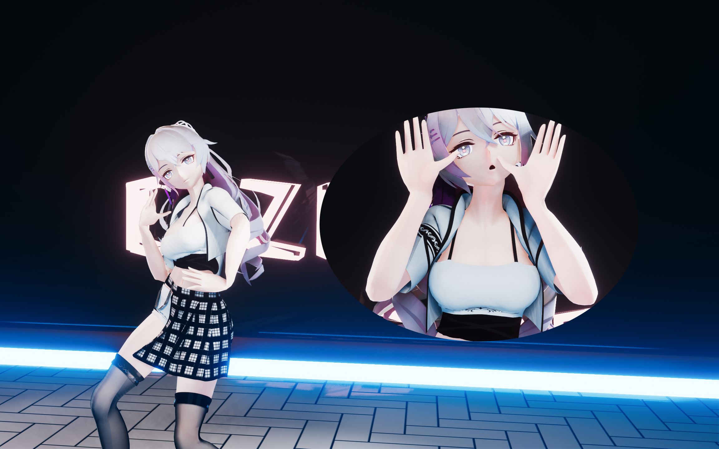 【2k60fps/布洛妮娅/mmd】双版本的热舞鸭~~~000000