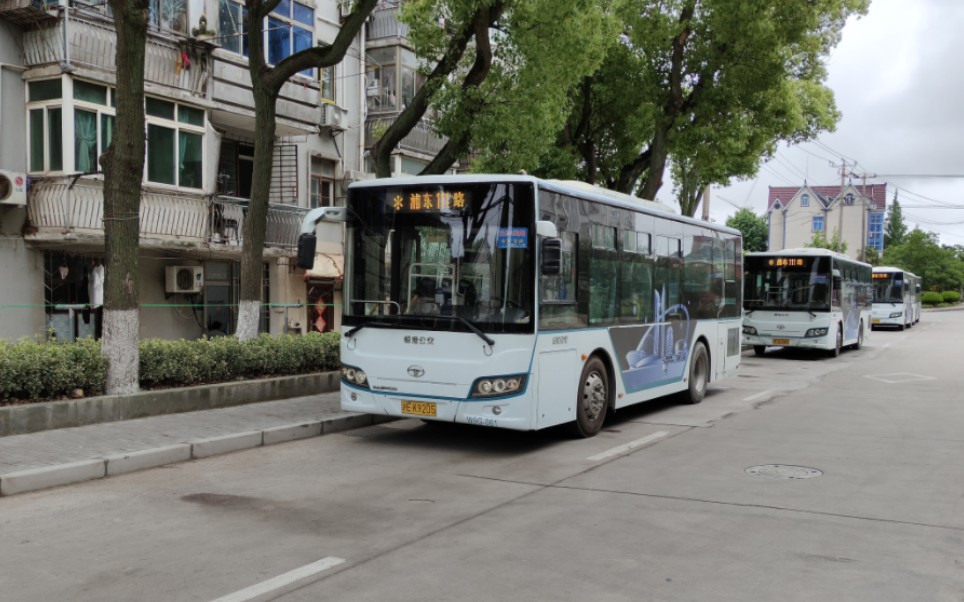 (线路新走向)临港公交浦东111路野生动物园地铁站方向原速原声半雨景