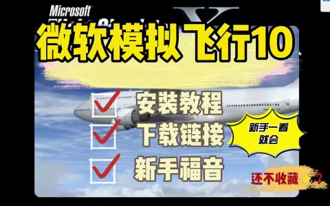 模拟飞行10下载安装教程