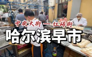 Download Video: 东北早市太好逛了！哈尔滨中央大街附近竟然还有条百年老街上的早市